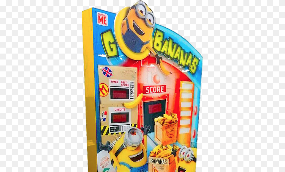 Despicable Me Minions Whacker Arcade Game, Banana, Food, Fruit, Plant Png