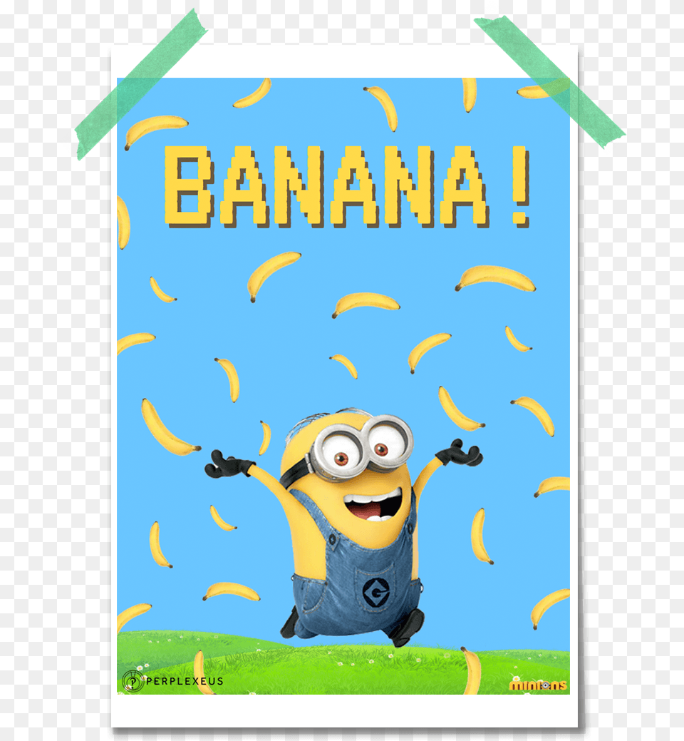 Despicable Me Minnions Raining Bananas Poster I M Not Special But Limited Edition, Publication, Book, Mail, Greeting Card Free Png