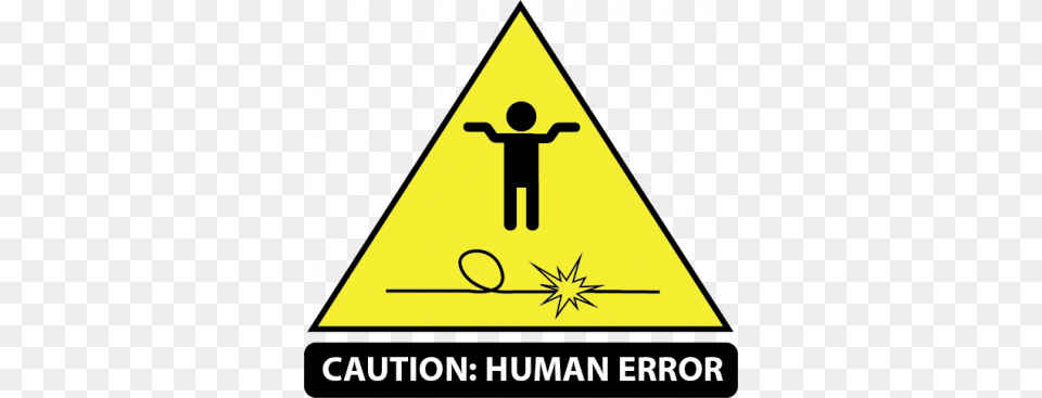 Despite Rising Automation Human Error Is A Top Cause Of Downtime, Sign, Symbol, Triangle Png