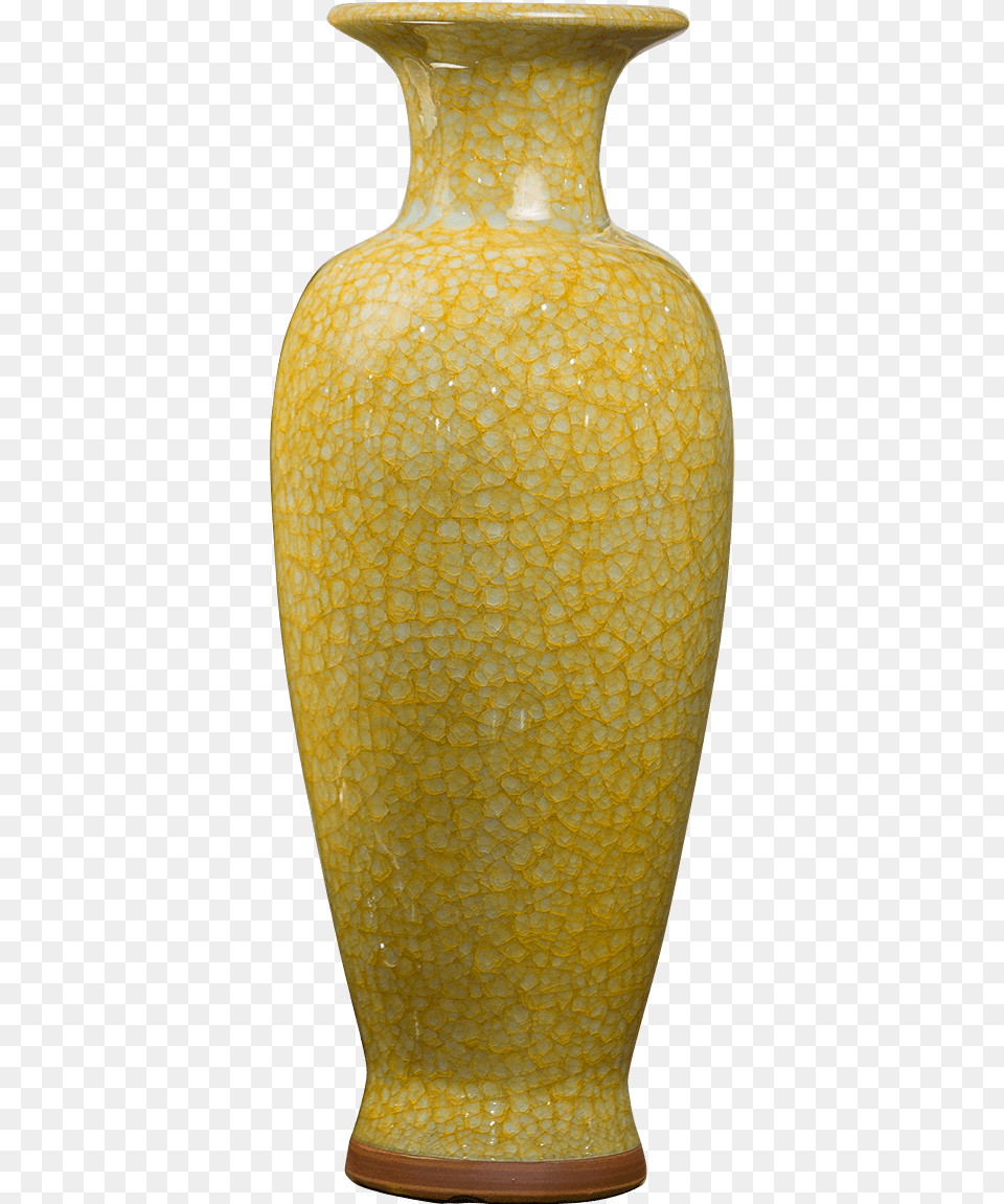 Dessau Home D0219 Yellow Imperial Vase, Art, Jar, Porcelain, Pottery Free Png Download