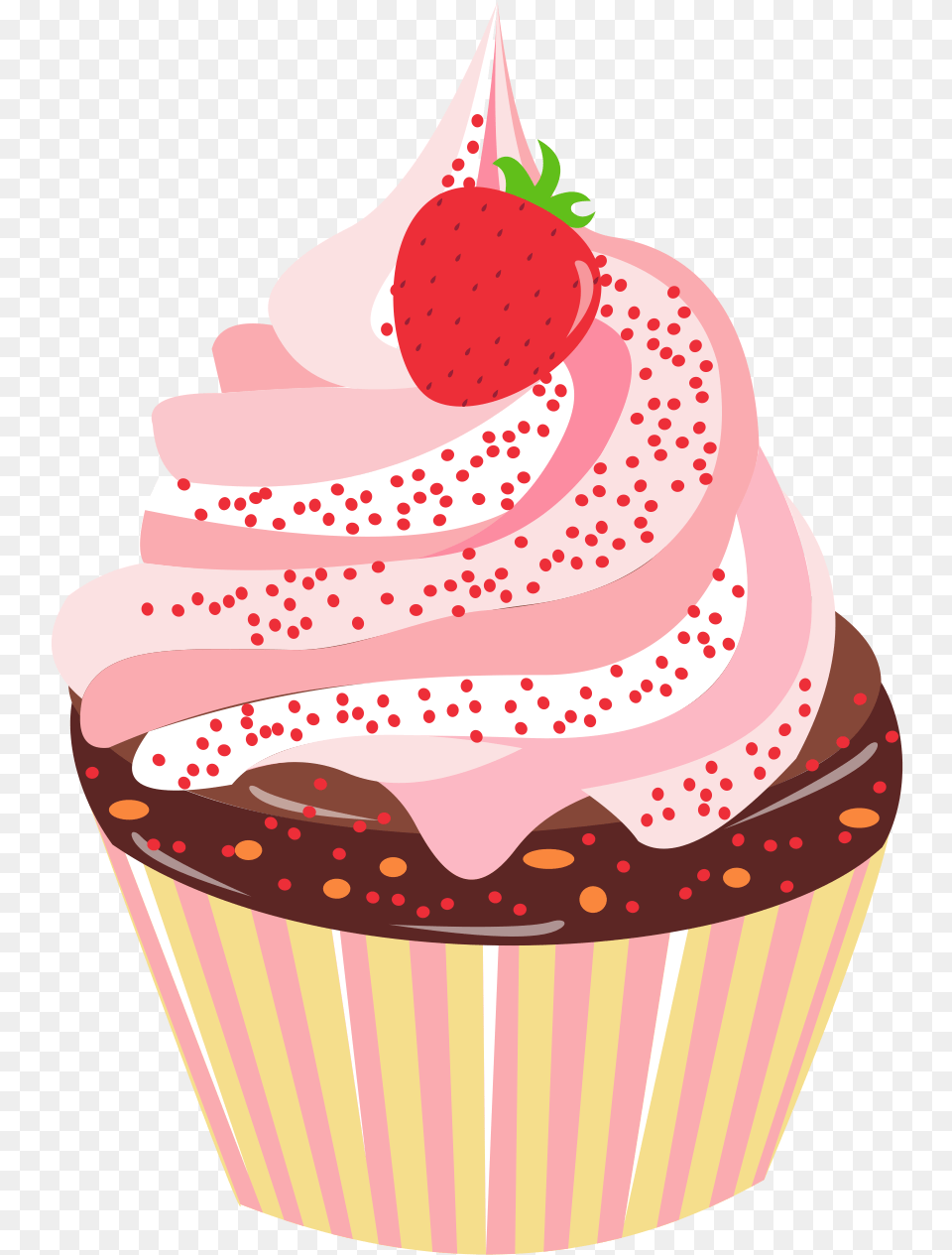 Dessert Cake Element Design Cartoon And Vector, Cream, Cupcake, Food, Birthday Cake Free Png Download
