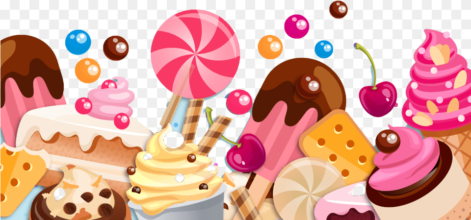 Dessert Clipart Border Happy Birthday Wishes Chachu, Cream, Food, Ice Cream, Icing Free Png Download