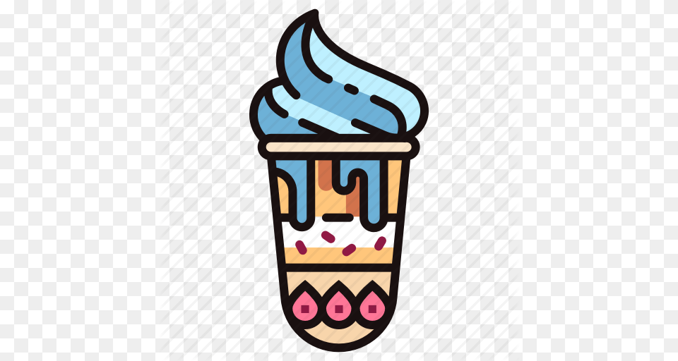 Dessert Ice Cream Icecream Refreshment Sundae Sweet Tasty Icon, Food, Ice Cream, Soft Serve Ice Cream, Dynamite Free Png Download