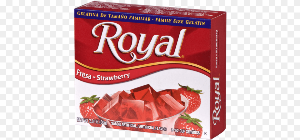 Dessert Transparent Clear Gelatin Royal Gelatin Strawberry 14 Oz, Food, Jelly, Box, Berry Png Image