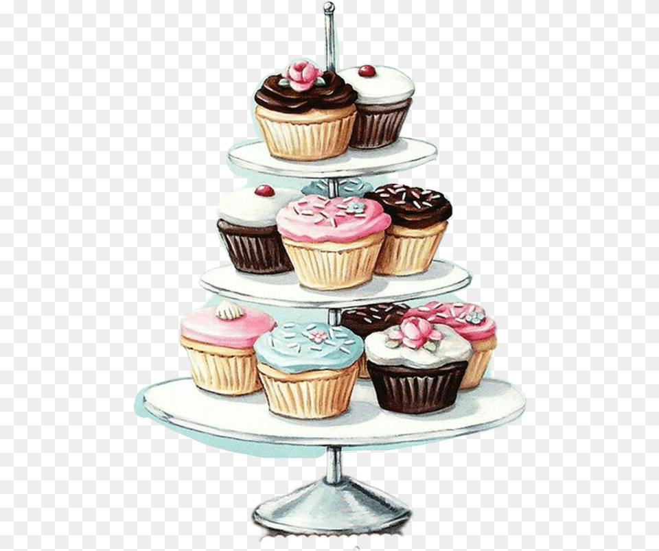 Dessert Vintage Cake Clipart Cupcakes Vintage, Cream, Cupcake, Food, Icing Png