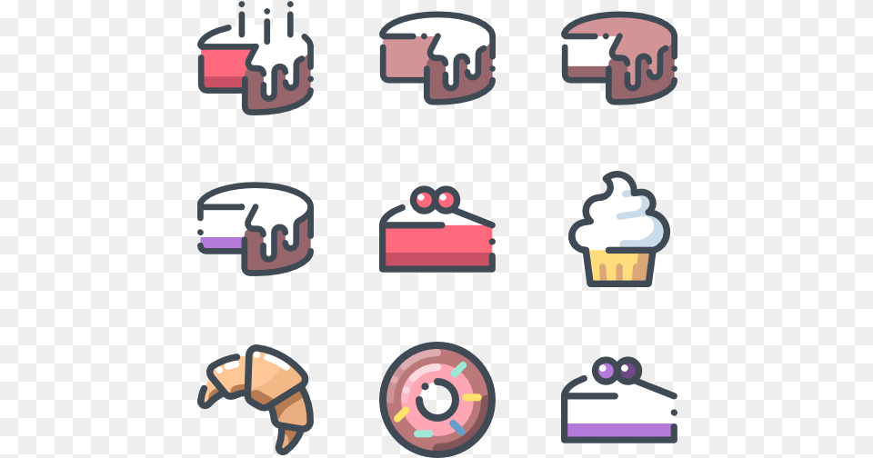Desserts Board Game Icons, Food, Sweets, Cream, Dessert Free Png Download