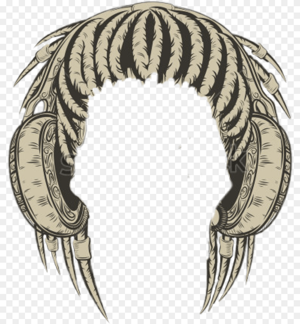 Dessin Dreadlocks Dread Head Skull, Electronics, Hardware, Claw, Hook Png Image