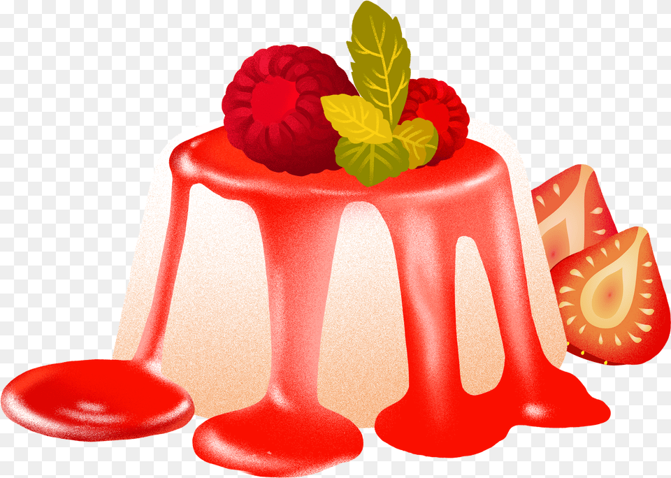 Dessins La Main Gourmet Dessert Pudding Et Psd Pudding, Berry, Food, Fruit, Plant Free Transparent Png