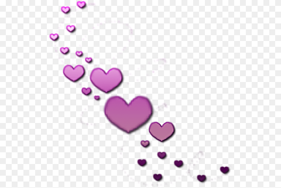 Destellos De Corazones Corazones Sticker, Purple, Heart, Art, Graphics Free Transparent Png