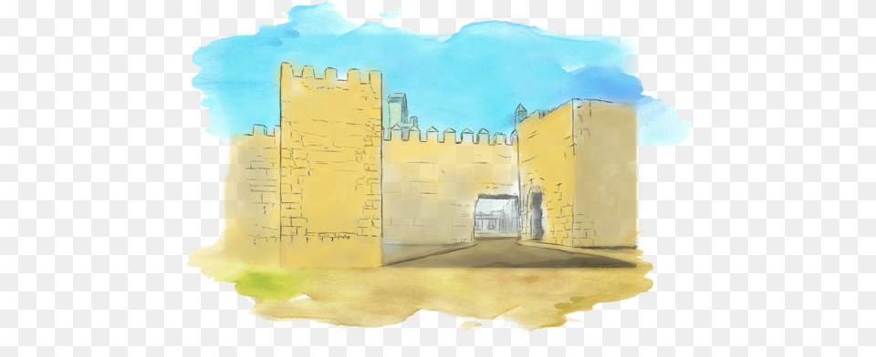 Destino Niebla Painting, Art, Architecture, Fortress, Castle Free Png Download