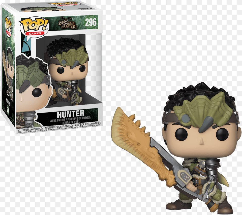 Destiny Hunter Monster Hunter Funko Pop, Baby, Person, Face, Head Png Image