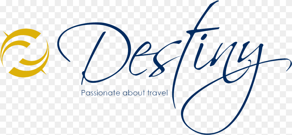 Destiny Travel Logo, Handwriting, Text Free Png Download