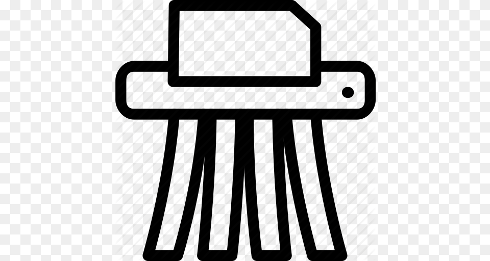Destroy Documents Office Paper Sheet Shredder Icon, Architecture, Building, Clothing, Hat Png Image