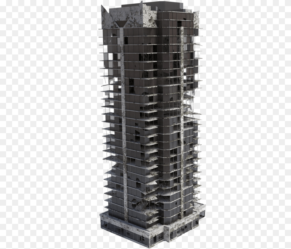 Destroyed Building, Architecture, City, Condo, High Rise Free Png Download