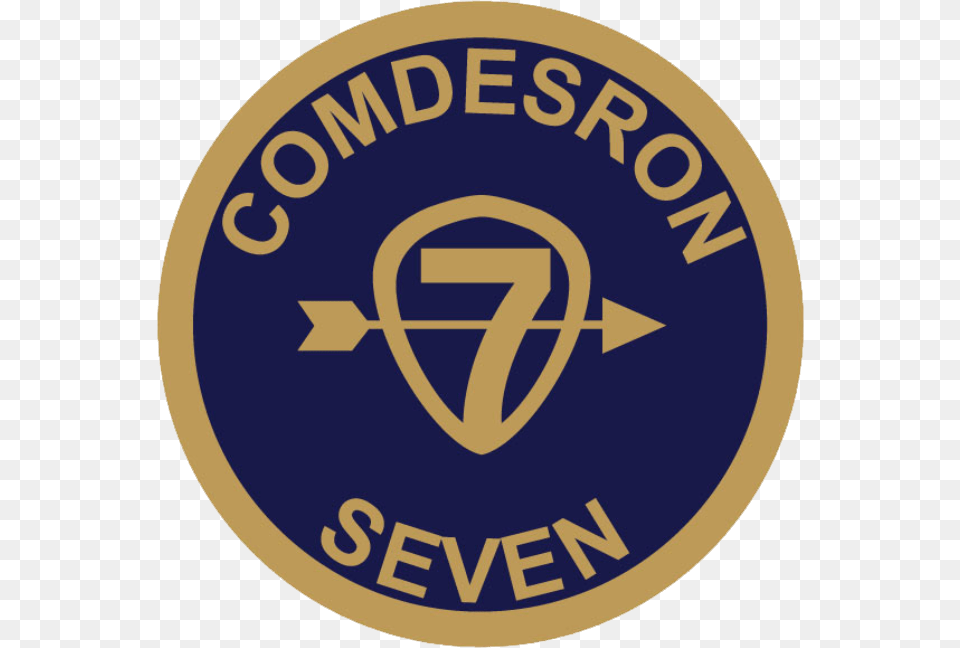 Destroyer Squadron 7 Insignia 2020 Desron, Logo, Badge, Symbol, Road Sign Free Png Download