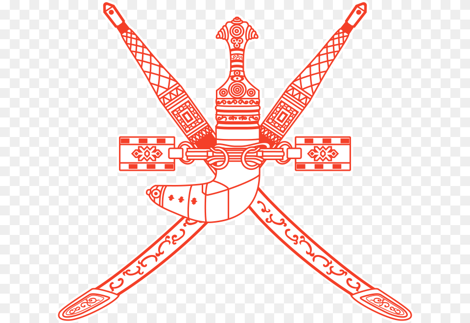 Detail National Emblem Of Oman, Symbol Free Png