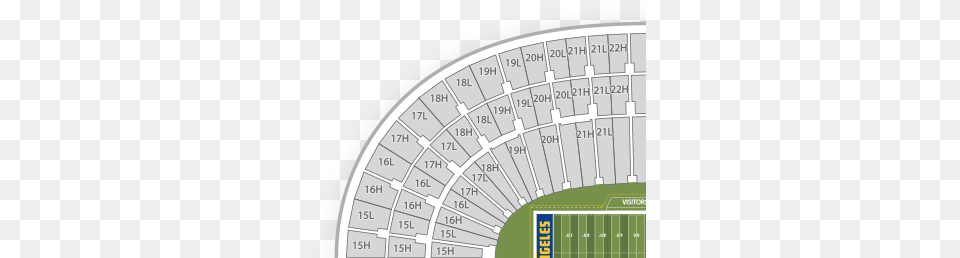 Detailed Los Angeles Coliseum Seating Chart, Scoreboard Free Transparent Png