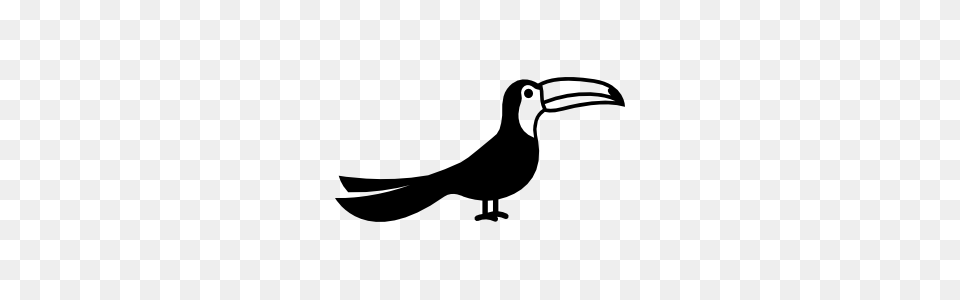 Detailed Toucan Sticker, Animal, Beak, Bird, Stencil Png Image