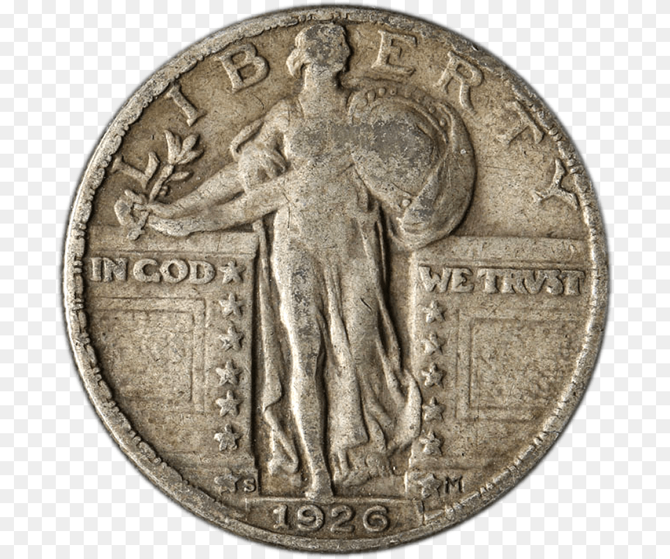 Details About 1926 S Standing Liberty Quarter Great Tetradrachm, Coin, Money, Adult, Bride Free Transparent Png