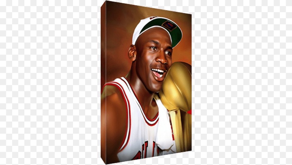 Details About 1992 Chicago Bulls Michael Jordan Back Canvas, Baseball Cap, Cap, Clothing, Person Free Png