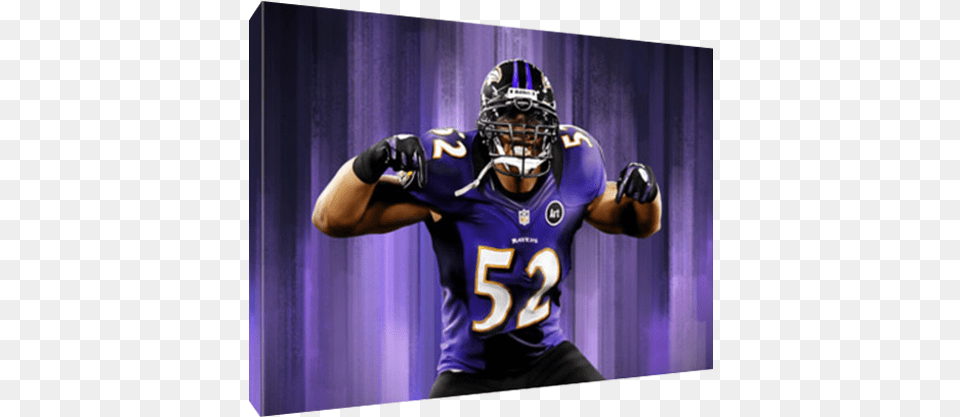 Details About Baltimore Ravens Icon Ray Lewis Poster Ray Lewis In Game, Sport, American Football, Football, Football Helmet Png
