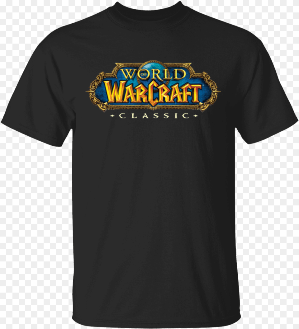 Details About Black World Of Warcraft Classic Wow Game Logo Menu0027s S 6xl Us 100 Cotton, Clothing, T-shirt, Shirt Png Image