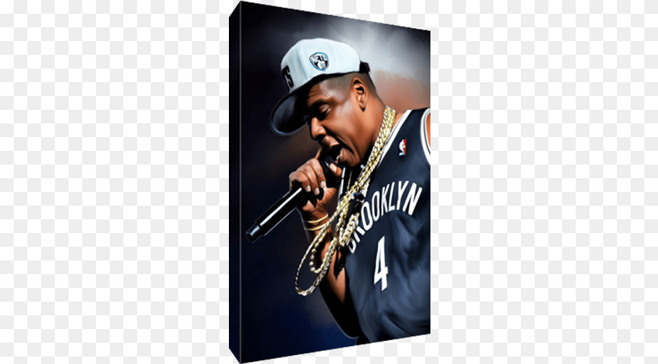 Details About Brooklyn Nets Jay Z Jayz Poster Photo Jay Z, Solo Performance, Performer, Hat, Electrical Device Free Png Download