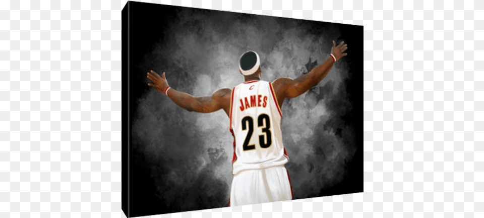 Details About Cleveland Cavaliers Lebron James Chalk Lebron James, Person, People, Man, Hat Free Png