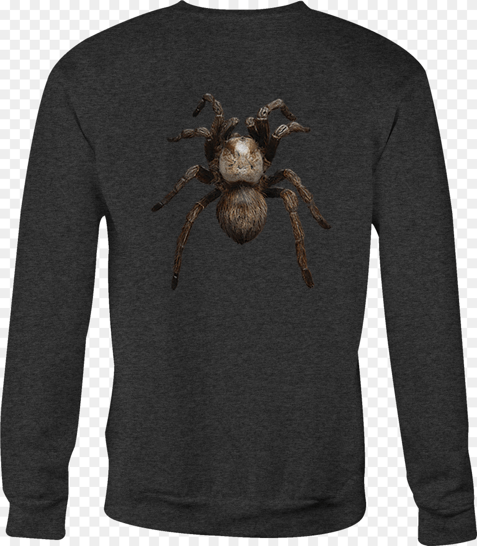 Details About Crewneck Sweatshirt Spider Tarantula Shirt For Men Or Women Insect, Clothing, Sleeve, Long Sleeve, Animal Free Transparent Png