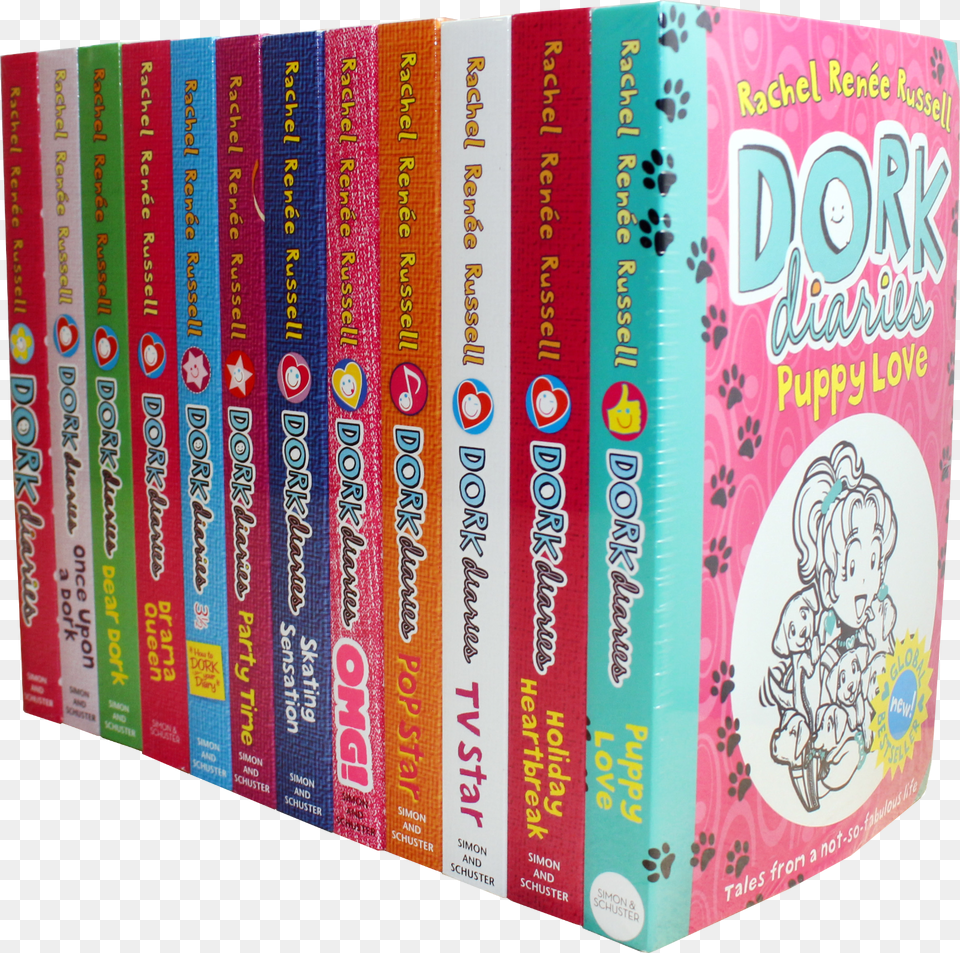 Details About Dork Diaries 12 Books Collection Rachel Kids Book Collection, Publication, Person, Face, Head Png