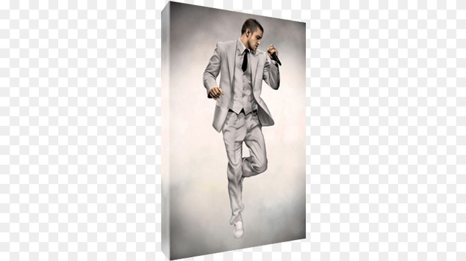 Details About Jt Justin Timberlake Poster Photo Painting Gentleman, Jacket, Blazer, Clothing, Coat Free Png