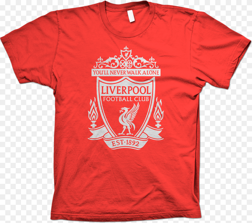 Details About Liverpool Logo Red T Shirtstickers Football T Shirt, Clothing, T-shirt, Animal, Bird Free Transparent Png