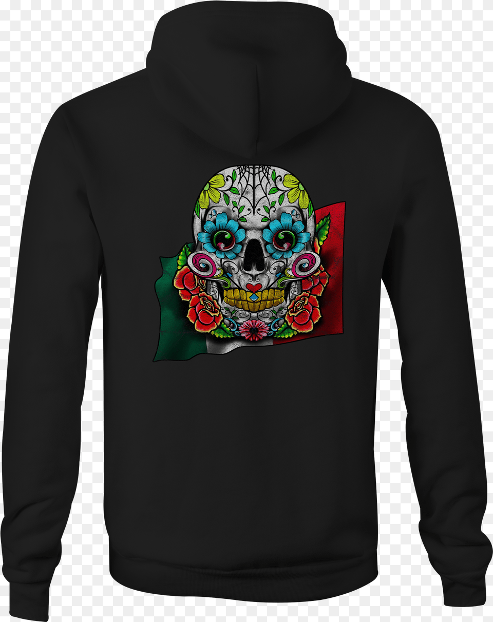 Details About Zip Up Hoodie Mexican Sugar Skull Hooded Sweatshirt Hoodie, Clothing, Knitwear, Sweater, Hood Free Transparent Png