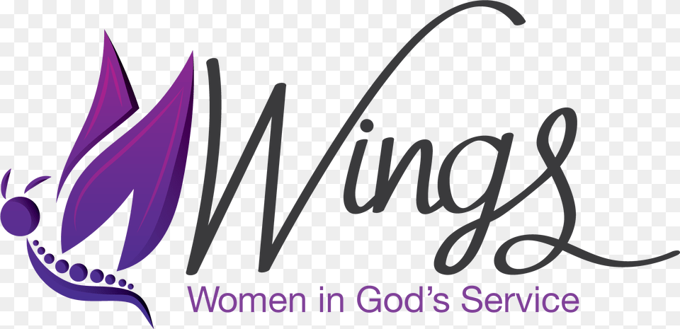 Details Calligraphy Wings Womens Ministry, Purple, Text Free Png Download