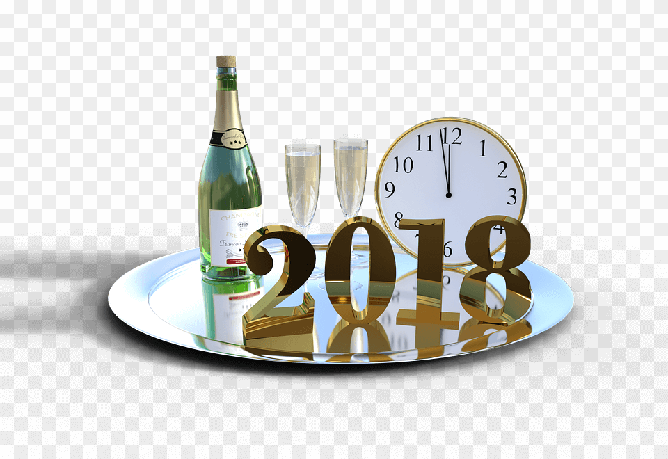 Details Happy New Year 2018 Images, Glass, Alcohol, Beverage, Liquor Free Png