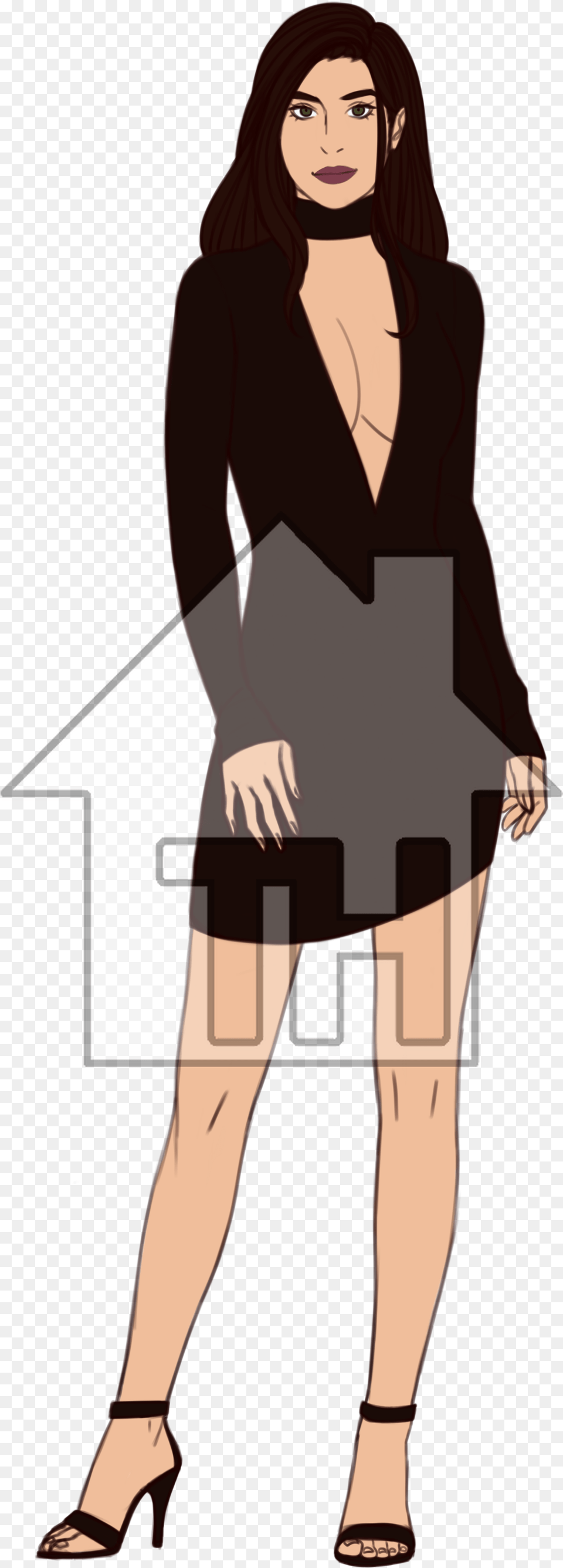 Details Little Black Dress, Adult, Sleeve, Person, Long Sleeve Png Image