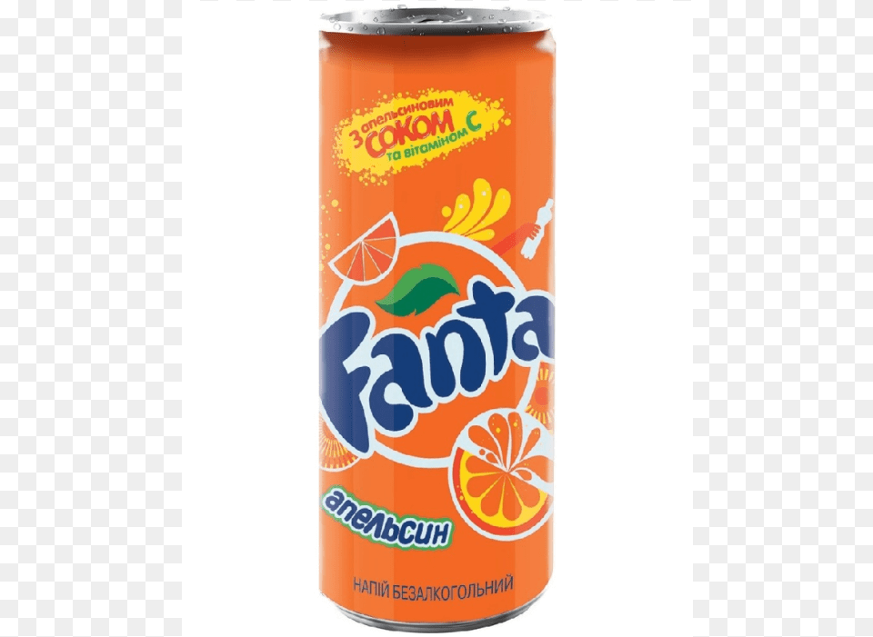 Details Orange Fanta Can, Tin Png Image