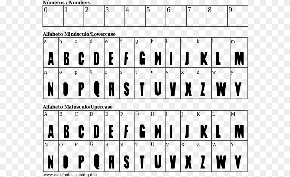 Detalhes Da Fonte Dig Dug Fontes De Letras Poderoso Chefinho, Text, Computer, Computer Hardware, Computer Keyboard Free Png