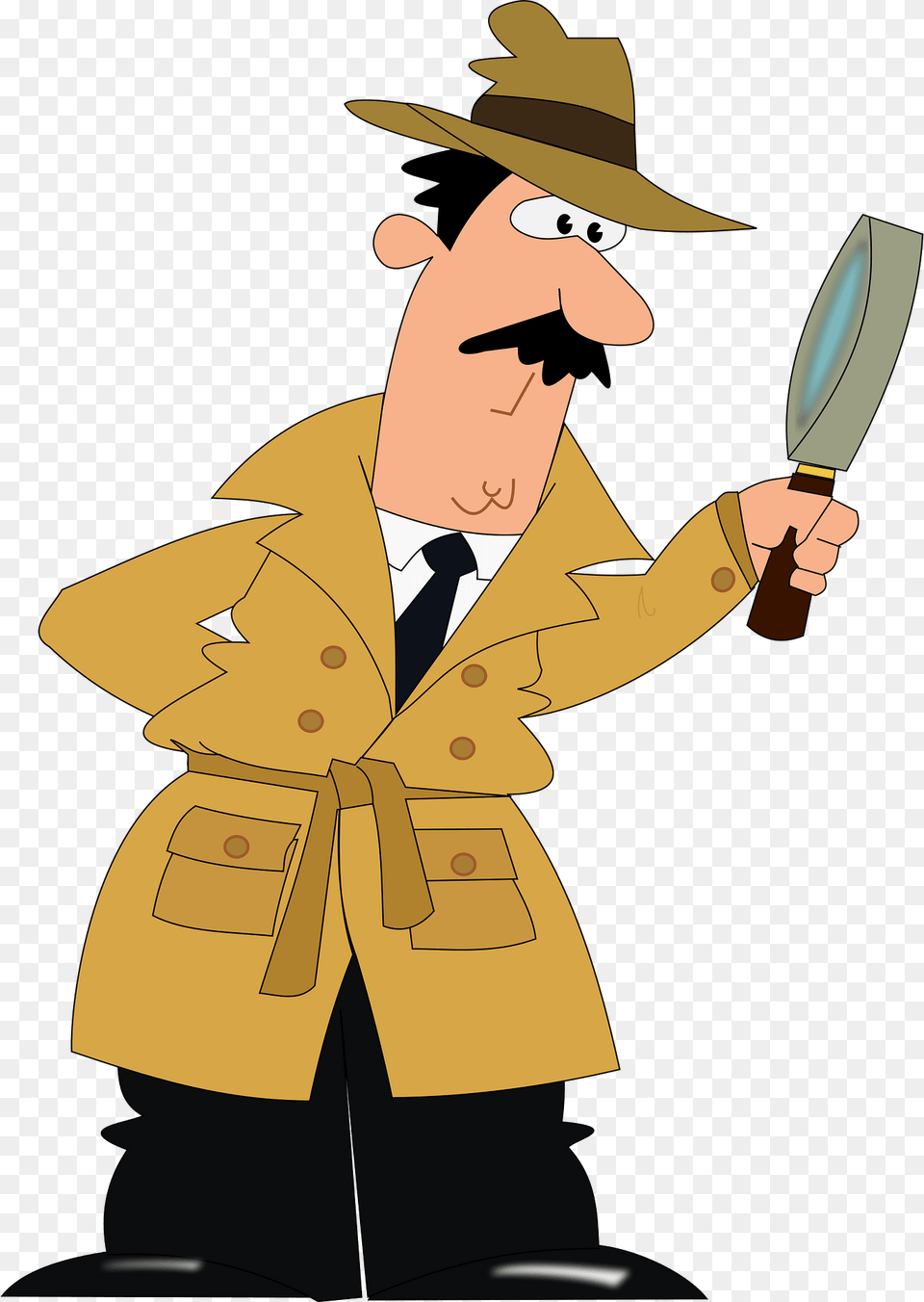 Detective Clipart, Clothing, Coat, Cartoon, Adult Png Image