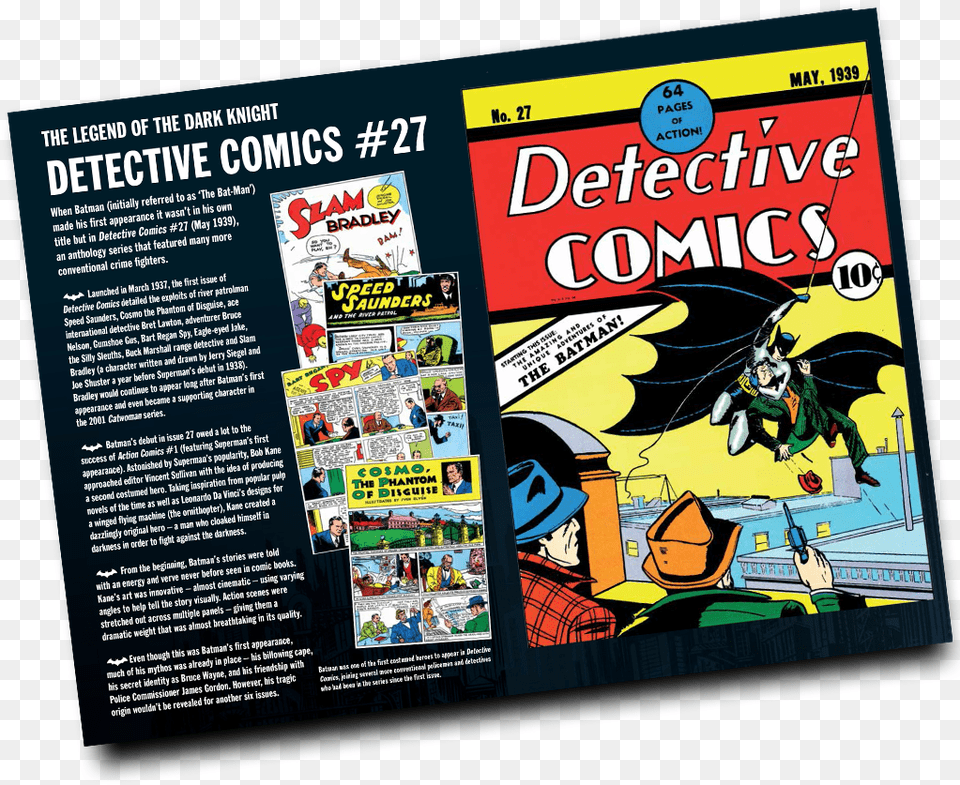 Detective Comics, Advertisement, Poster, Adult, Person Png Image