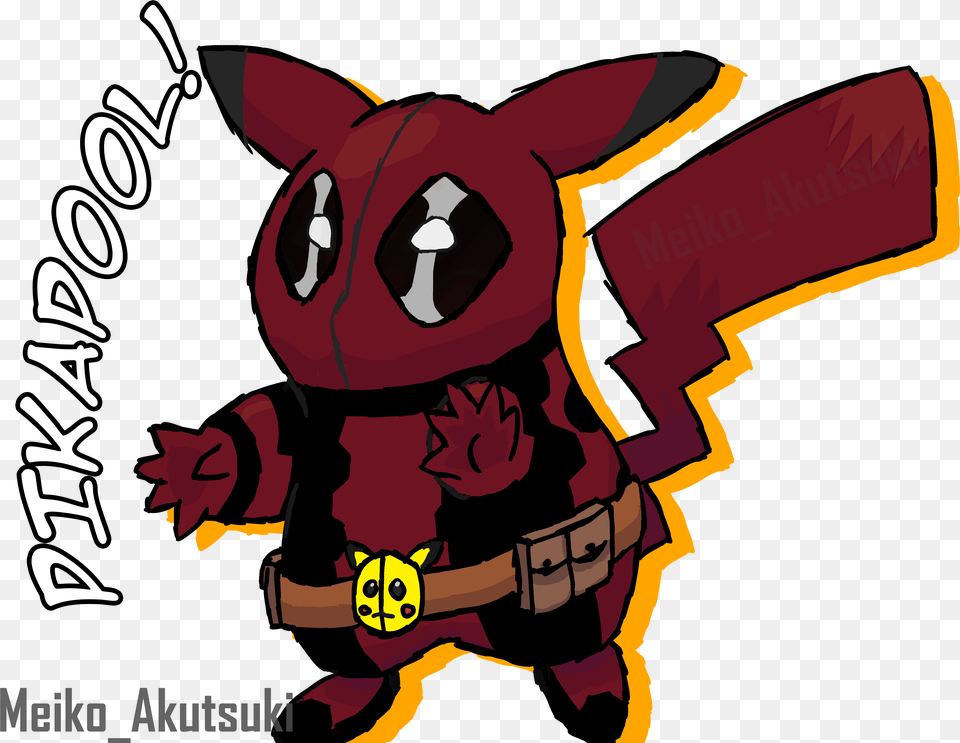 Detective Deadpool Pikachu Free Transparent Png