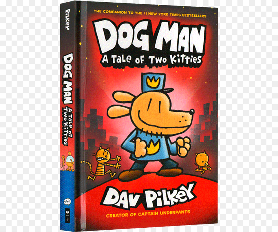 Detective Dog Adventure 3 English Original Dog Man Dogman The Tale Of Two Kitties, Book, Publication Free Png