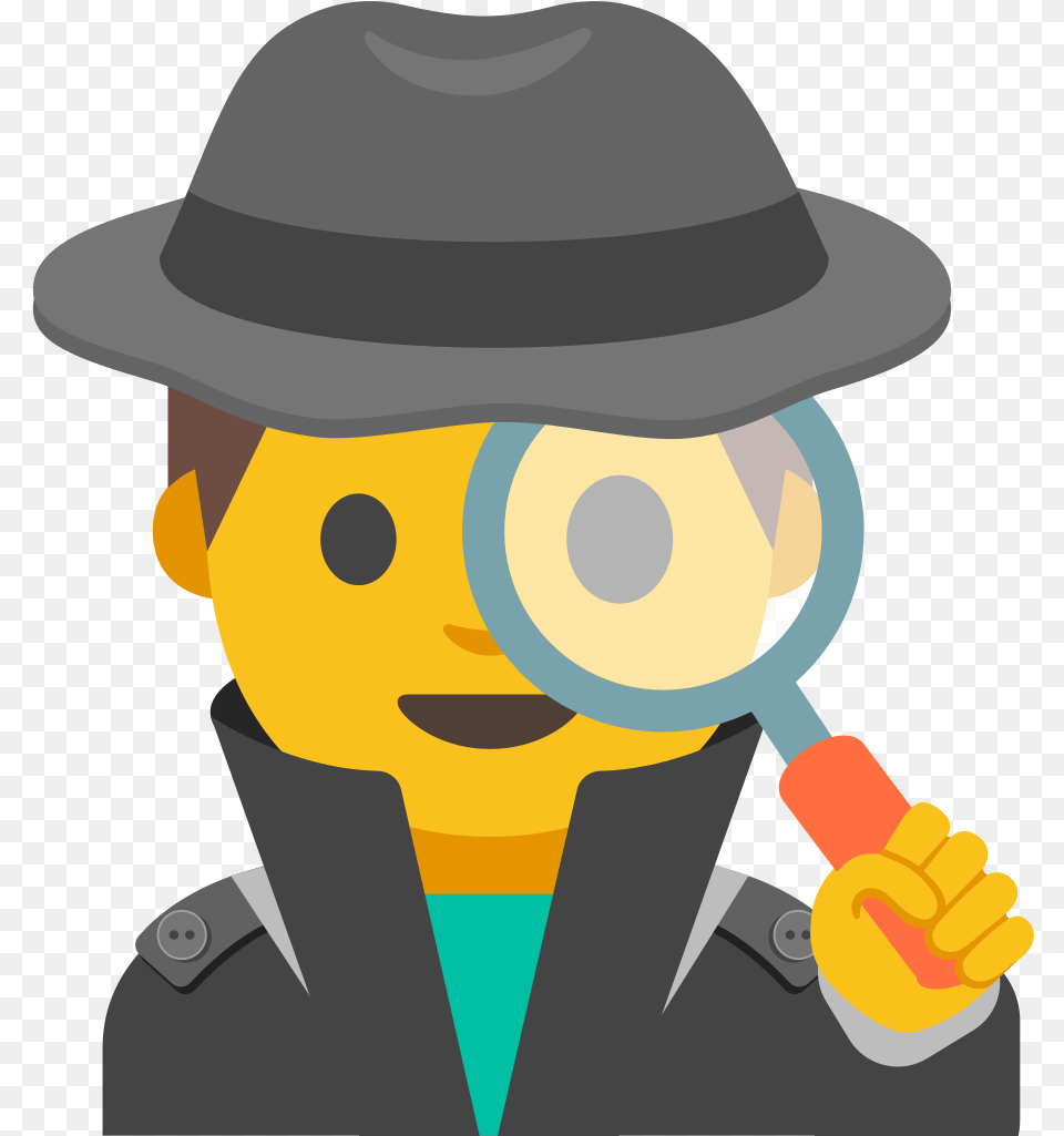 Detective Emoji Android, Photography, Baby, Person, Magnifying Free Png Download