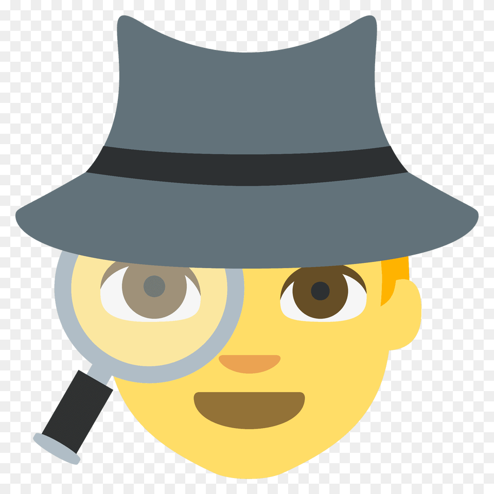 Detective Emoji Clipart, Clothing, Hat, Sun Hat, Photography Free Png Download