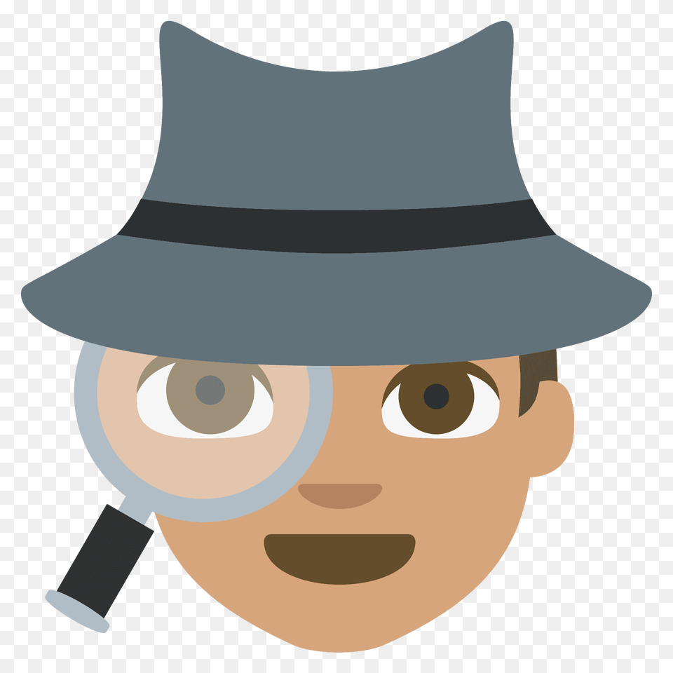 Detective Emoji Clipart, Sun Hat, Clothing, Hat, Photography Png Image