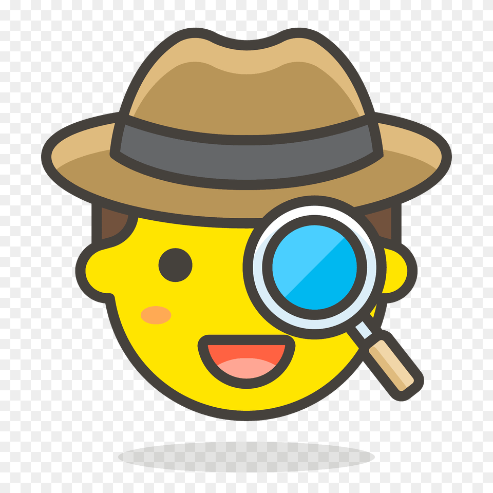 Detective Emoji Clipart, Clothing, Hat, Photography, Sun Hat Free Png Download