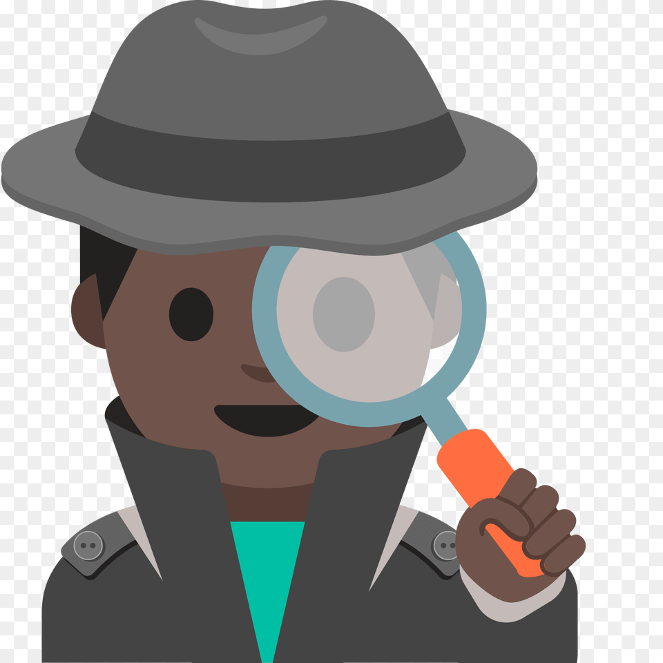Detective Emoji Clipart, Photography, Person, Clothing, Hat Free Png