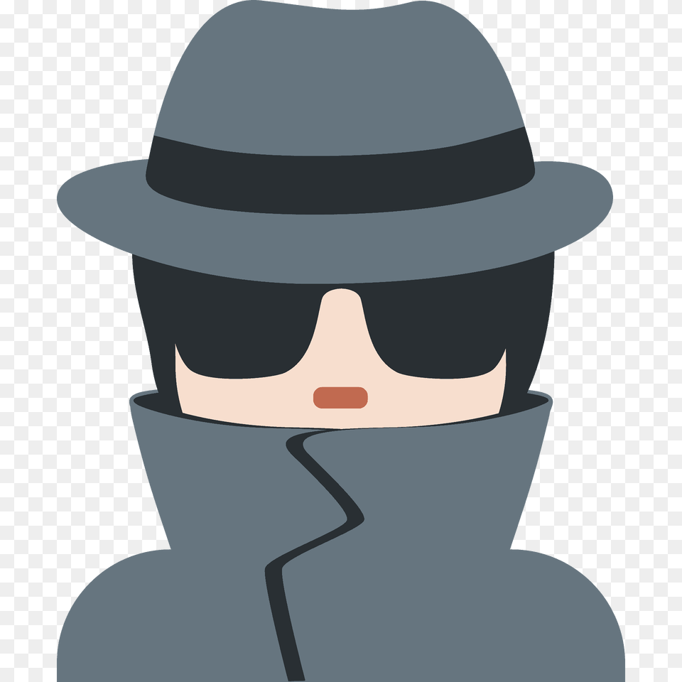 Detective Emoji Clipart, Clothing, Photography, Sun Hat, Hat Free Png Download