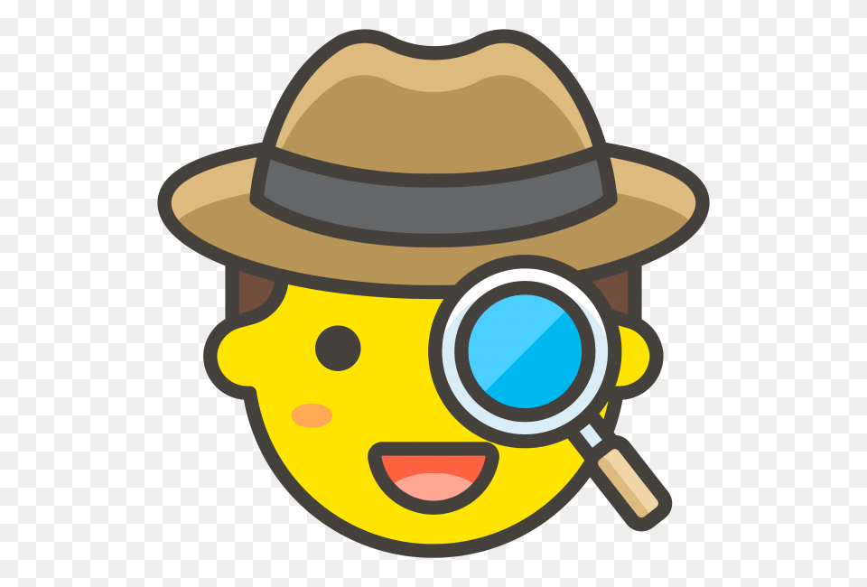Detective Emoji Emoji, Clothing, Hat, Photography, Sun Hat Free Transparent Png