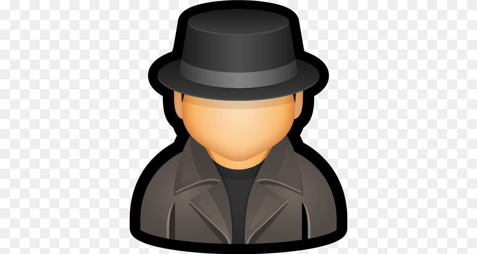 Detective Enforcer Law Police User Icon, Clothing, Hat, Photography, Sun Hat Png Image